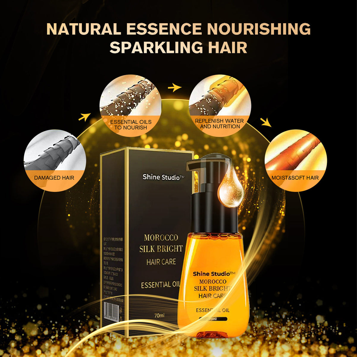 EELHOE Anti-Frizz Hair Essence for Moisturizing Care