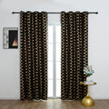 Bronzing Black Curtain Panel for Home Decor and Blackout